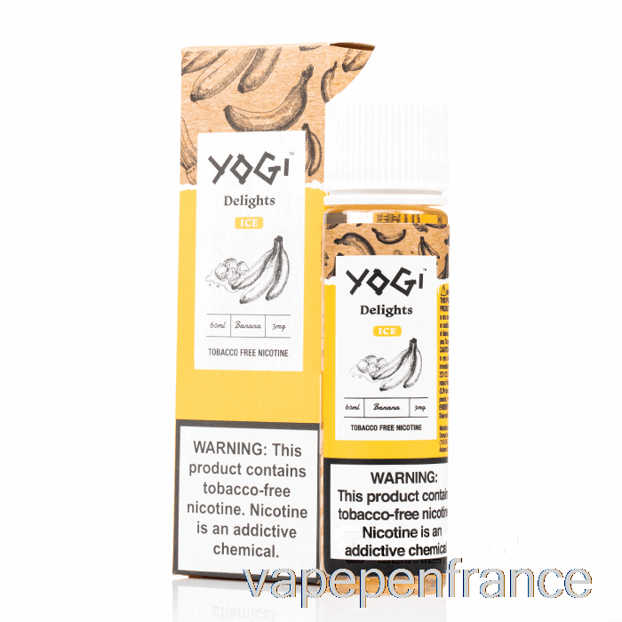 Glace à La Banane - Délices Yogi - Stylo Vape 60 Ml 6 Mg